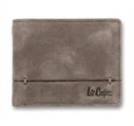 ארנק עור אמיתי לגבר Lee Cooper בז' | ארנק קלאסי ומעוצב