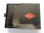 ⁦ארנק עור אמיתי לגבר Lee Cooper חום | תא רוכסן חיצוני, תאים לכרטיסים ותעודה⁩ – תמונה ⁦5⁩