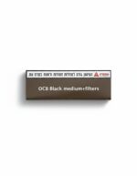 נייר גלגול OCB Black Medium עם פילטרים – נייר דק פרימיום